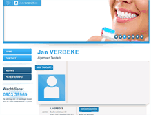 Tablet Screenshot of jan.verbeke.mijntandarts.be