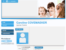 Tablet Screenshot of caroline.covemaeker.mijntandarts.be