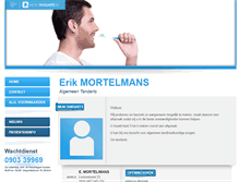 Tablet Screenshot of erik.mortelmans.mijntandarts.be