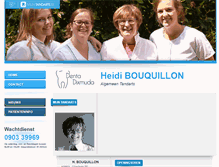 Tablet Screenshot of heidi.bouquillon.mijntandarts.be