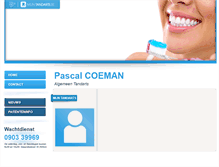 Tablet Screenshot of pascal.coeman.mijntandarts.be