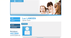 Desktop Screenshot of luc.lamoen.mijntandarts.be