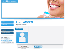 Tablet Screenshot of luc.lamoen.mijntandarts.be
