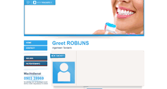 Desktop Screenshot of greet.robijns.mijntandarts.be