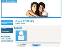 Tablet Screenshot of greet.robijns.mijntandarts.be