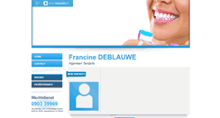 Desktop Screenshot of francine.deblauwe.mijntandarts.be