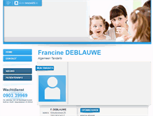 Tablet Screenshot of francine.deblauwe.mijntandarts.be