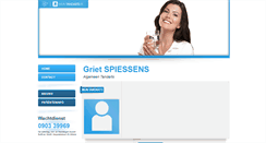Desktop Screenshot of griet.spiessens.mijntandarts.be