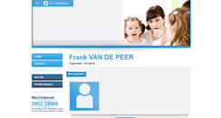 Desktop Screenshot of frank.vandepeer.mijntandarts.be