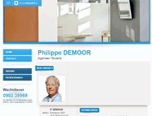 Tablet Screenshot of philippe.demoor.mijntandarts.be