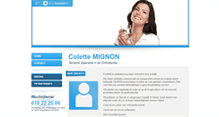 Desktop Screenshot of colette.mignon.mijntandarts.be