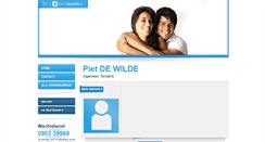 Desktop Screenshot of piet.dewilde.mijntandarts.be