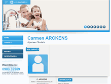 Tablet Screenshot of carmen.arckens.mijntandarts.be