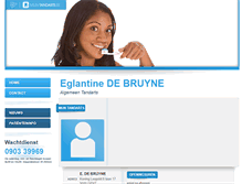 Tablet Screenshot of eglantine.debruyne.mijntandarts.be