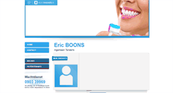 Desktop Screenshot of eric.boons.mijntandarts.be