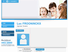Tablet Screenshot of luc.frooninckx.mijntandarts.be