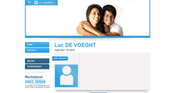 Desktop Screenshot of luc.devoeght.mijntandarts.be