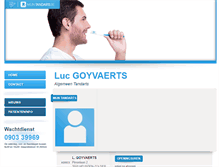 Tablet Screenshot of luc.goyvaerts.mijntandarts.be