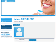 Tablet Screenshot of johan.dierckens.mijntandarts.be