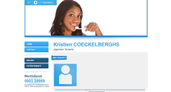 Desktop Screenshot of kristien.coeckelberghs.mijntandarts.be