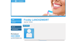 Desktop Screenshot of freddy.lanckzweirt.mijntandarts.be