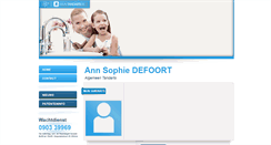 Desktop Screenshot of annsophie.defoort.mijntandarts.be